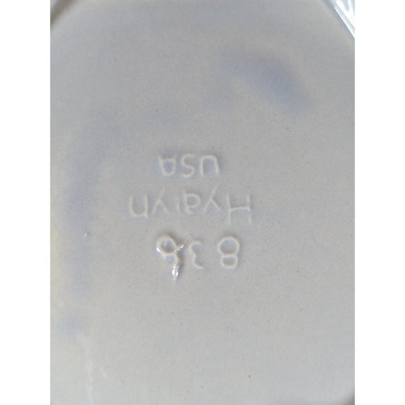 Decorative Hyalyn 836 USA Jar/ Canister Hexagon Oriental Asian Floral - Picture 8 of 10